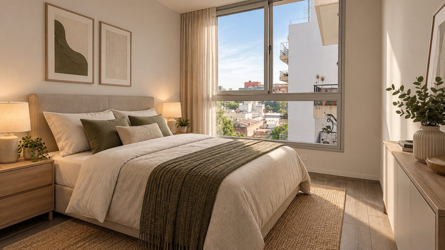 2 AMBIENTES A ESTRENAR AL FRENTE CON BALCON - PISO 7 - VISTA ABIERTA