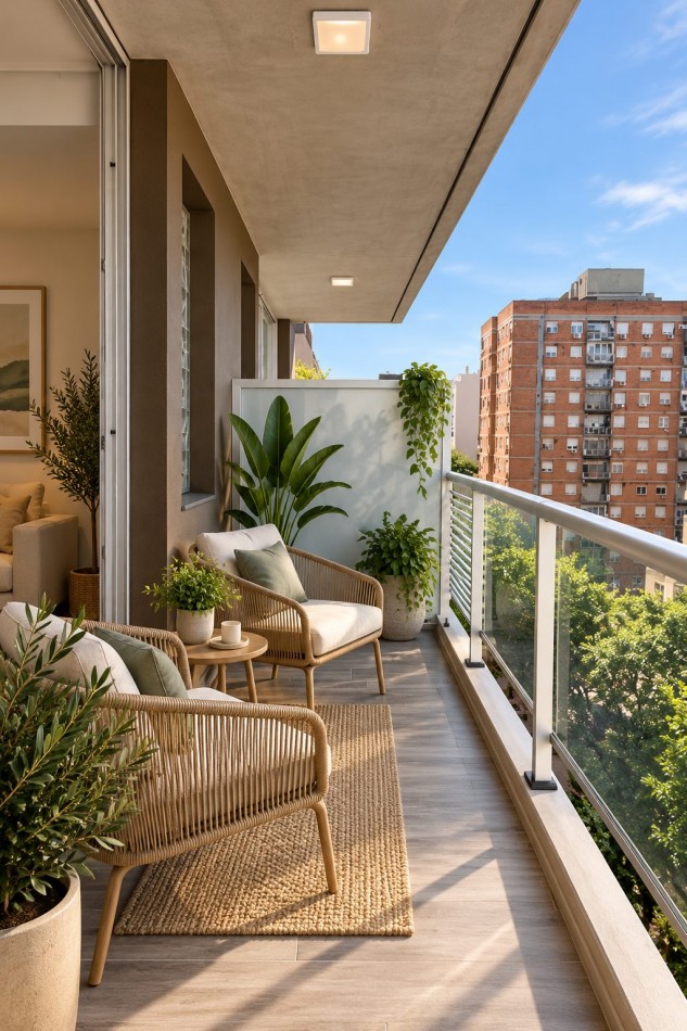 2 AMBIENTES A ESTRENAR AL FRENTE CON BALCON - PISO 7 - VISTA ABIERTA