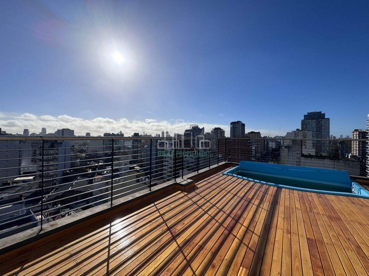 ALQUILER MONOAMBIENTE CON BALCON, VISTA ABIERTA Y AMENITIES- APTO PROFESIONAL